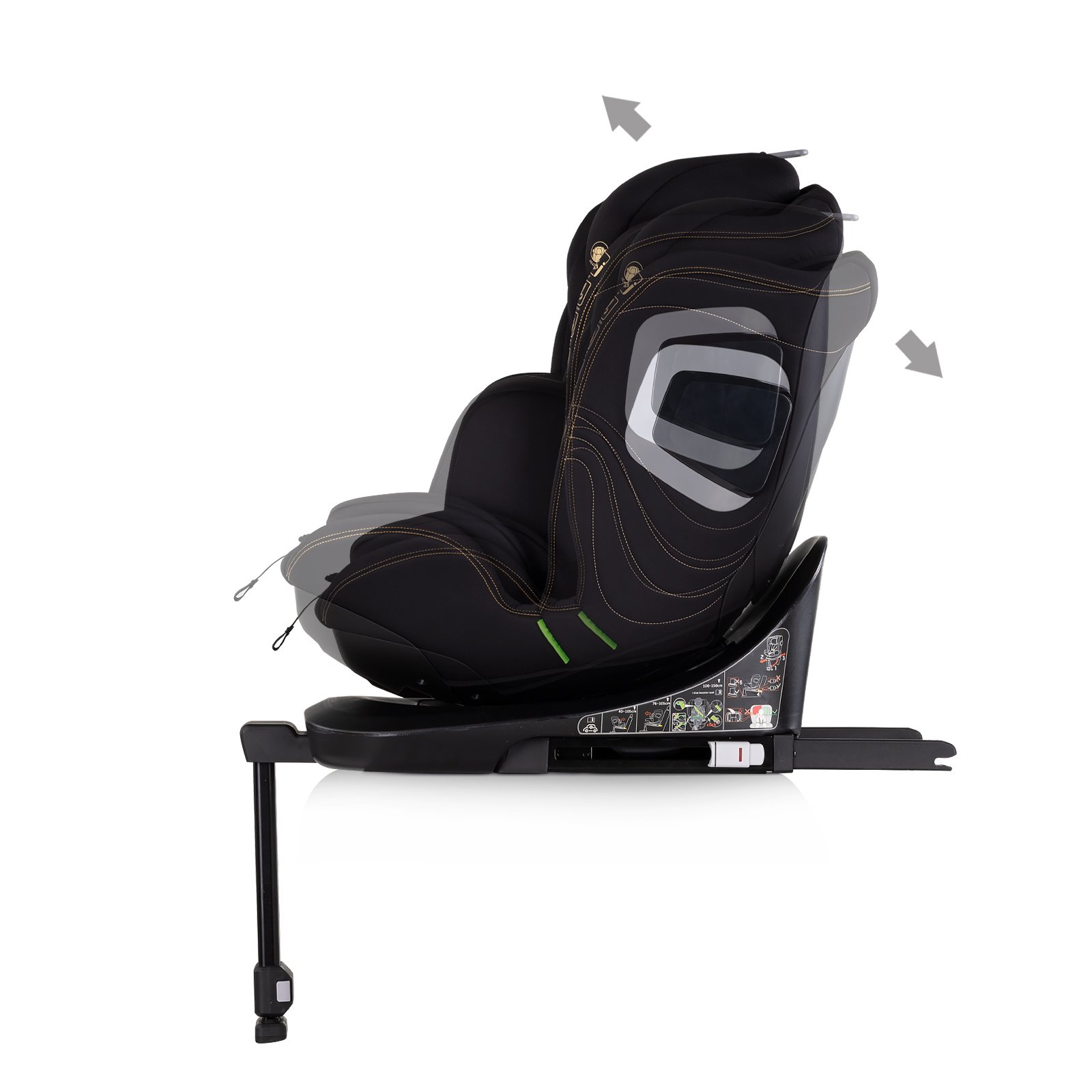 Ст.кола360 I-size 40-150 CLIMA AIR къпин