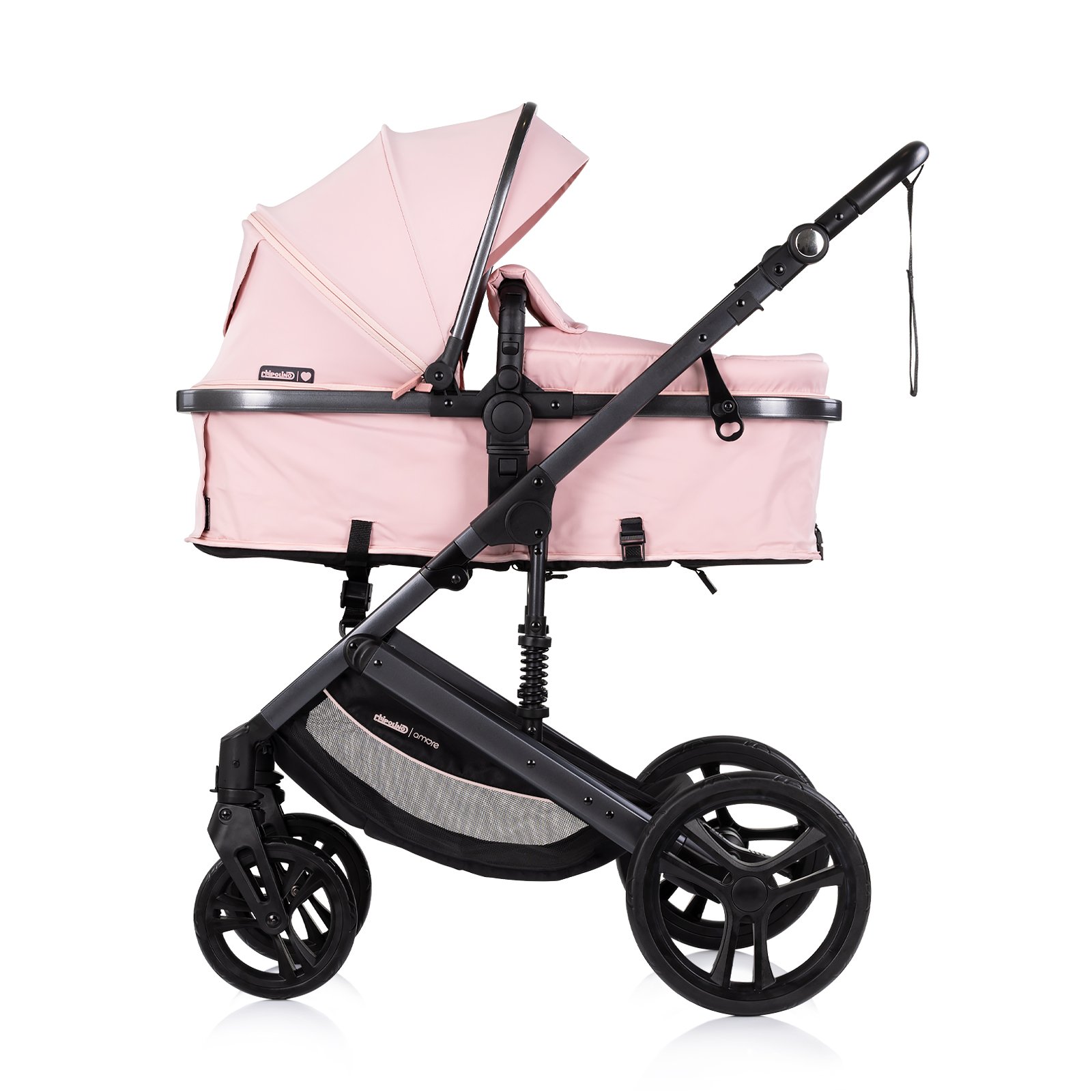 Детска количка "Аморе" розова пудра