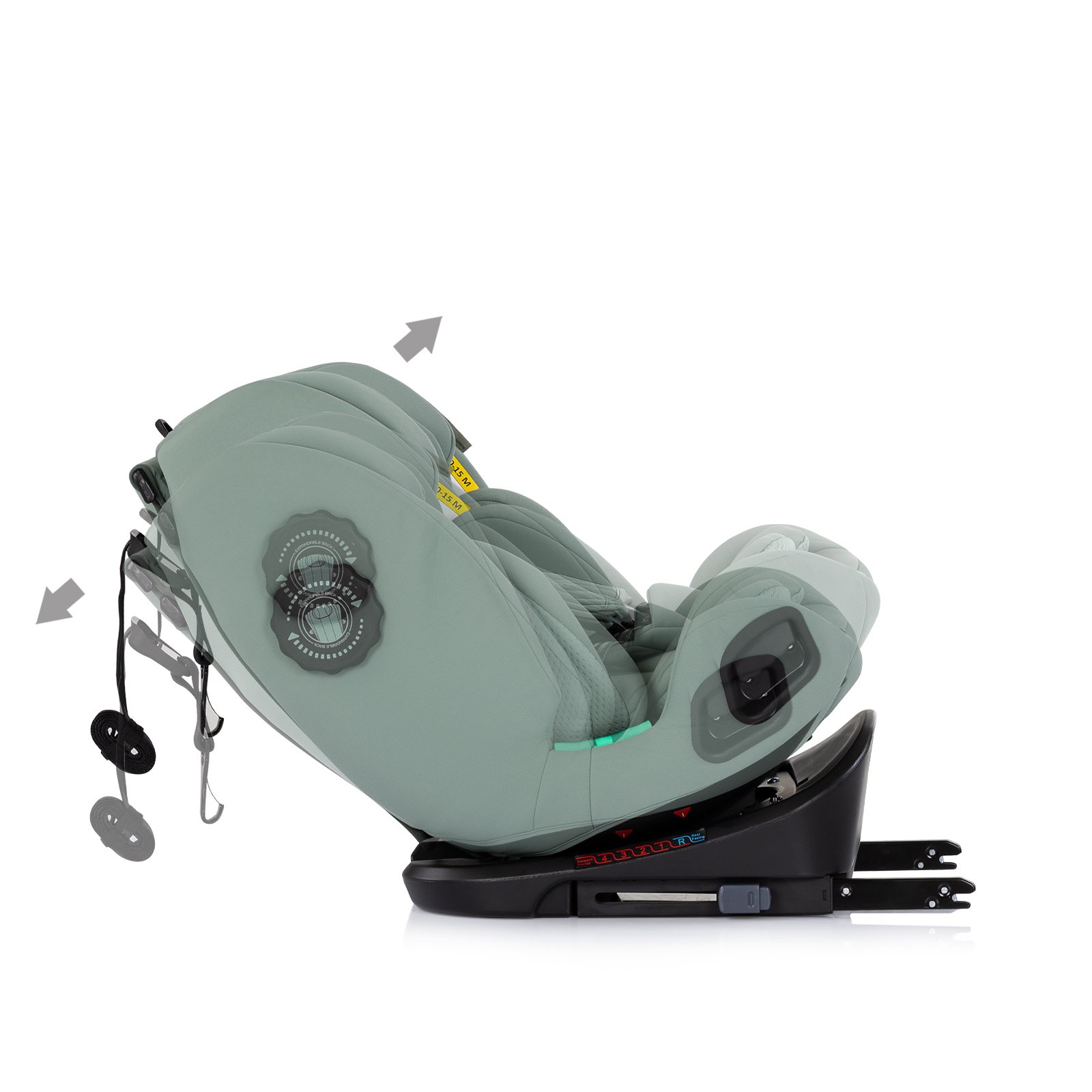 Ст.кола360 I-size40-150 Techno iGROW мат