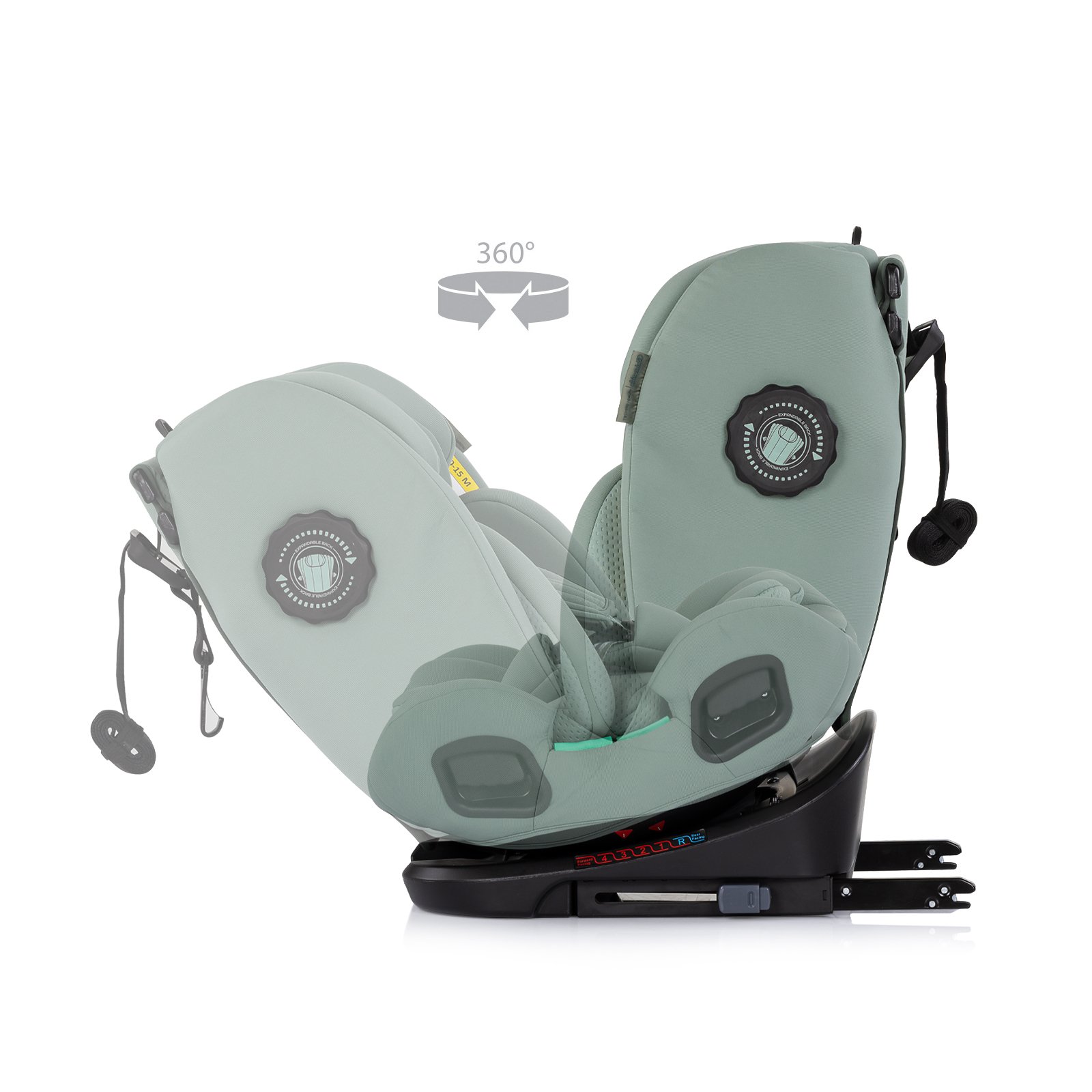 Ст.кола360 I-size40-150 Techno iGROW мат