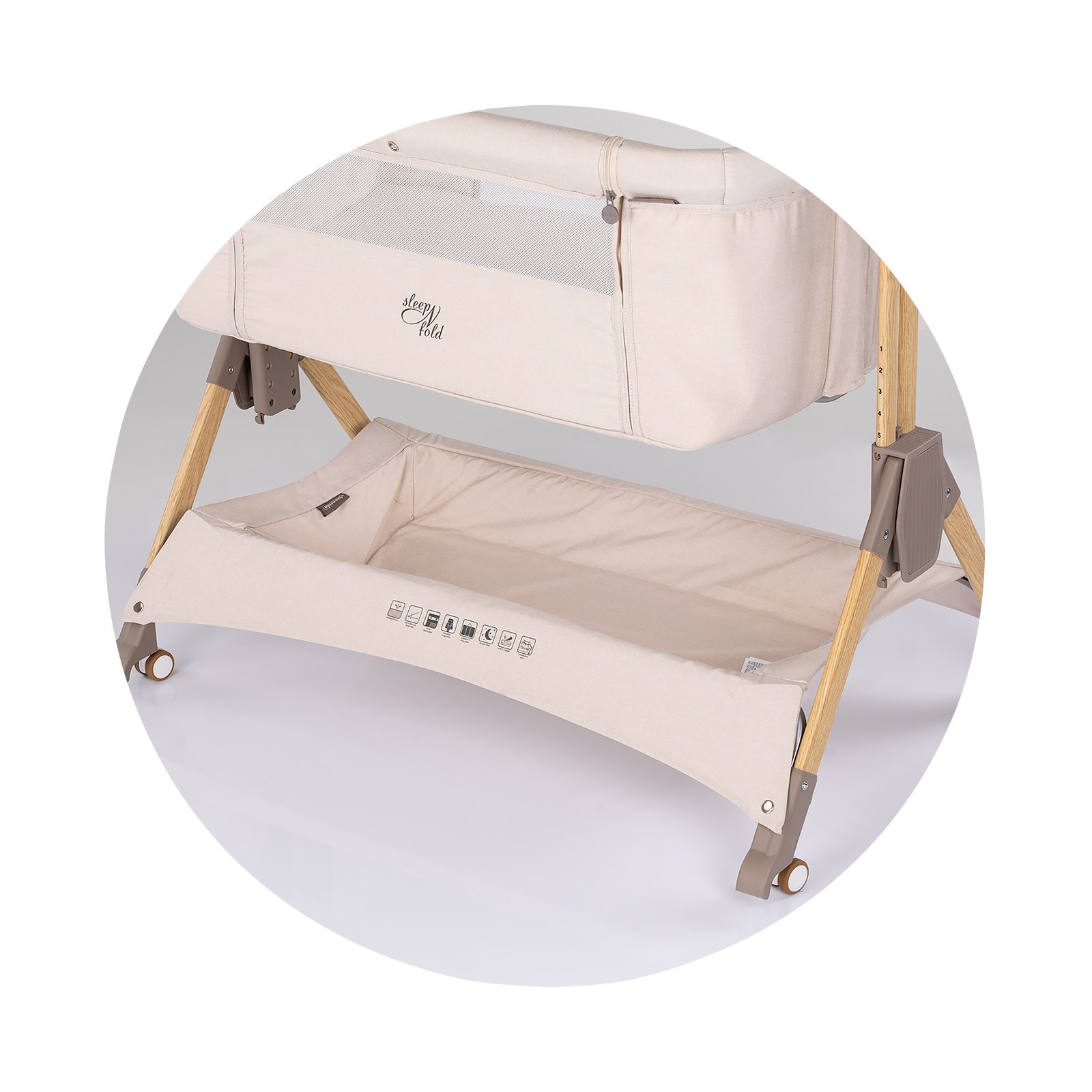 Сгъваема кошарка SleepNFold кашмир